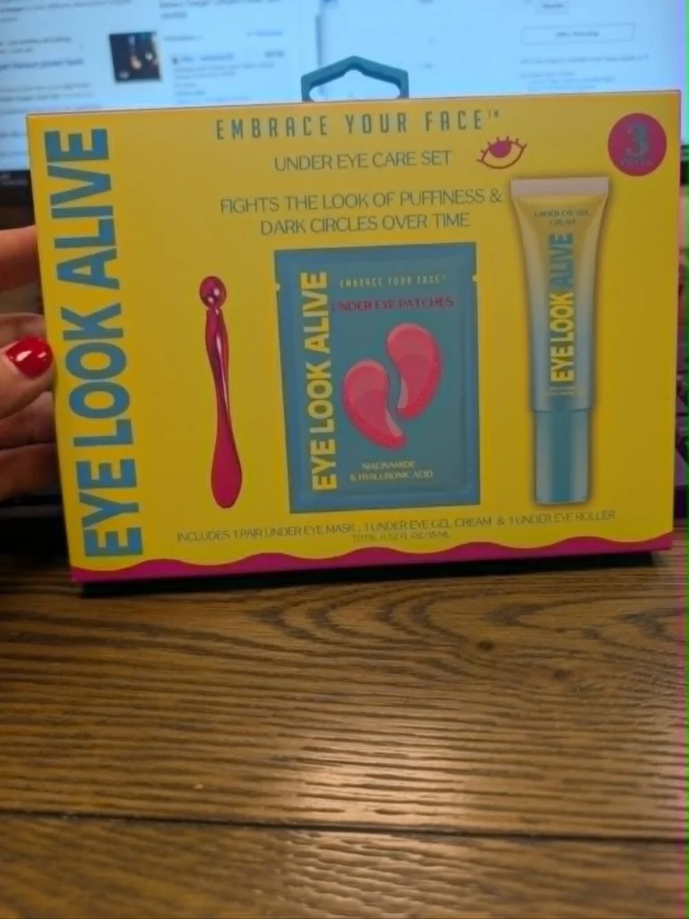 NWT Embrace Your Face Eye Look Alive 3pc Under Eye Care Set 💕